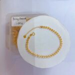 18K Saudi Gold Palay Rice Grain Link Bracelet (1.50g)