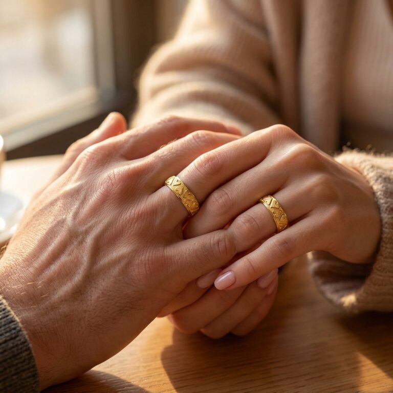 Promises Sealed in Gold: The Timeless Romance of the Golden Hour Wedding & Couple Rings